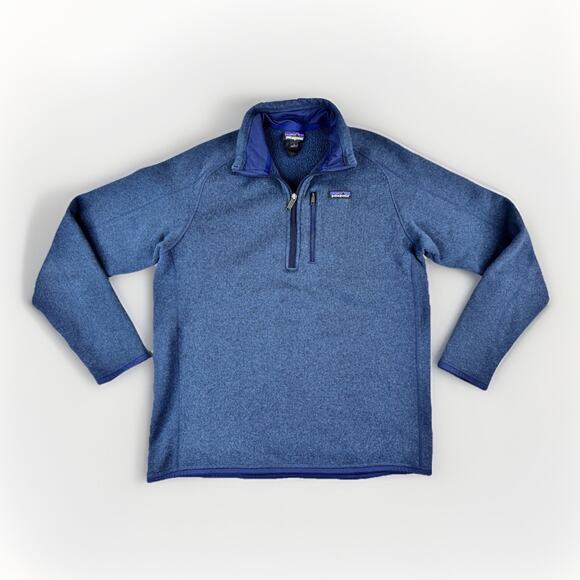 Patagonia Other - Patagonia Better Sweater 1/4 Zip Fleece Pullover Mens L Blue Outdoor Hiking Prep